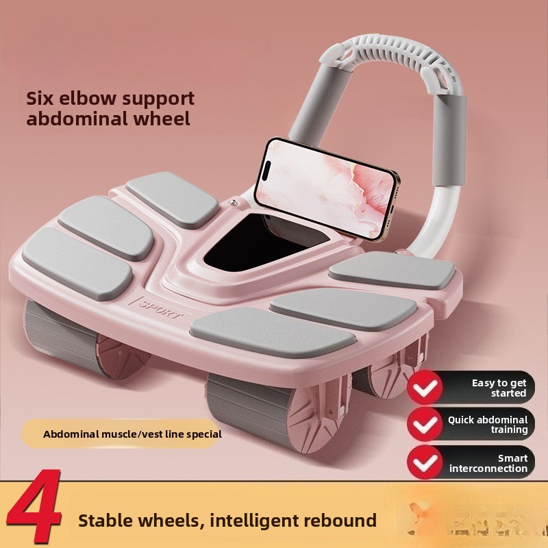 Ab Roller Wheel With Elbow Support - Stomach Wheel Six Elbow Support, Home