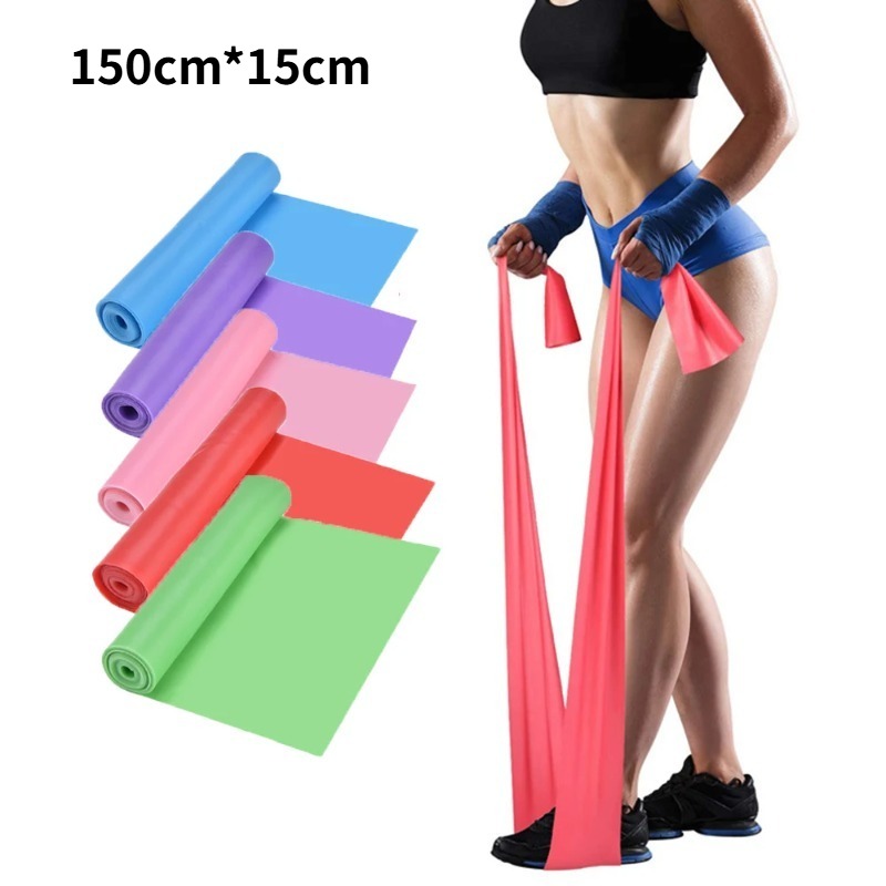 Pilates Bar Kit With Resistance Bands - Natural Latex Resistance Bands, Elastic Workout