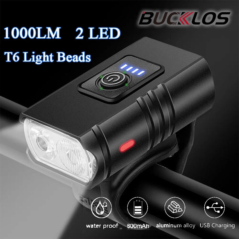 Rechargeable Bicycle Headlight 1000 Lumen - Bicycle Lights 1000 Lumen 2500mAh Road