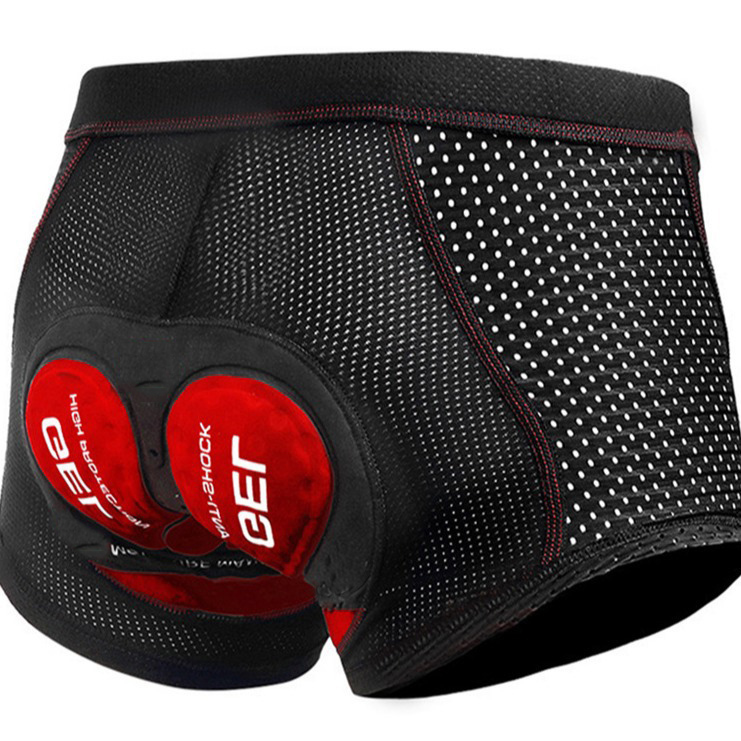 Padded Cycling Shorts 5D Gel - Cycling Shorts Breathable Mesh Cycling Underwear