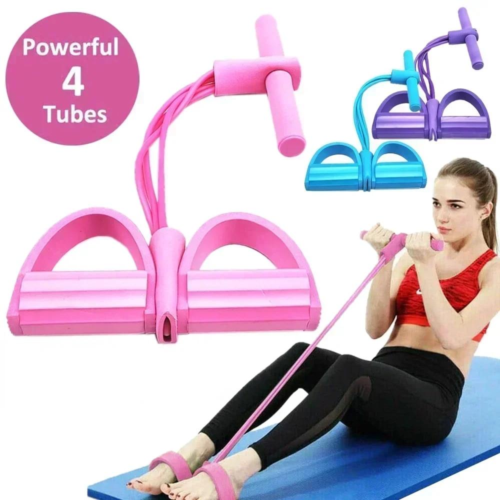 Resistance Bands Set With Handles - 4/6 Level Resistance Band Elastic Bands