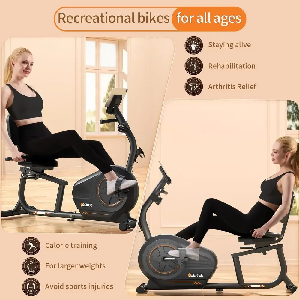 Heavy-Duty 400LB Capacity Magn - Exercise Bike Magnetic Resistance recension och pris