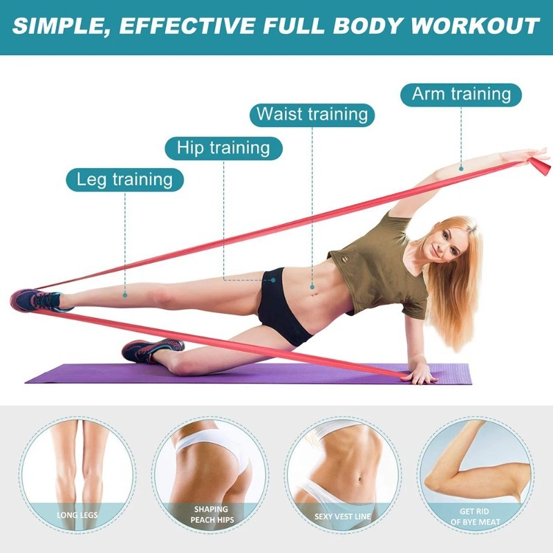 Natural Latex Resistance Bands - Pilates Bar Kit With Resistance Bands recension och pris