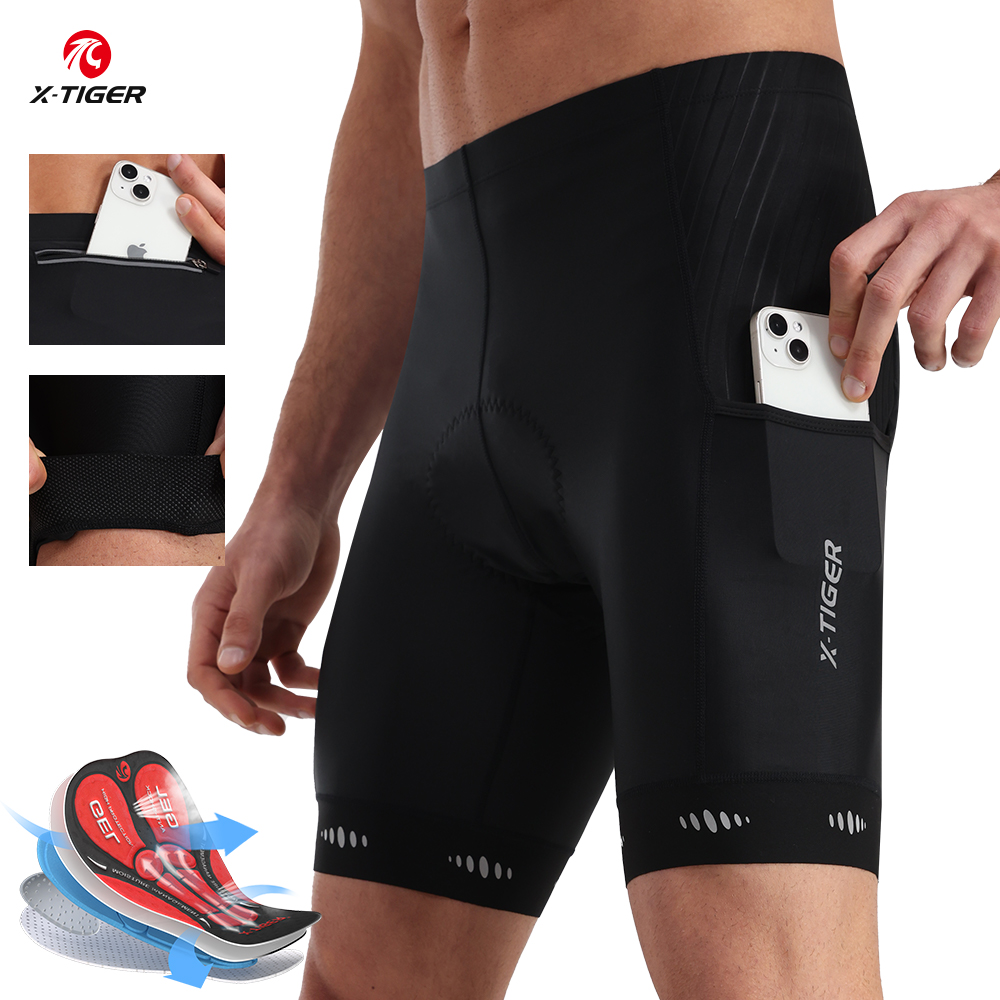 X-TIGER Men Cycling Shorts wit - Padded Cycling Shorts 5D Gel recension och pris