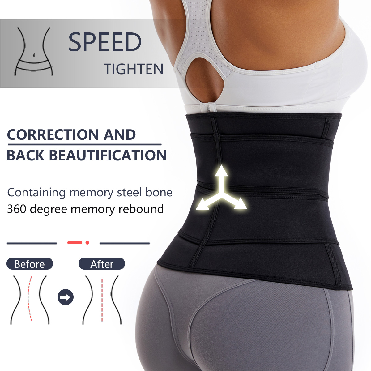 Women Waist Trainer Belt Doubl - Sweat Waist Trainer Belt Neoprene recension och pris