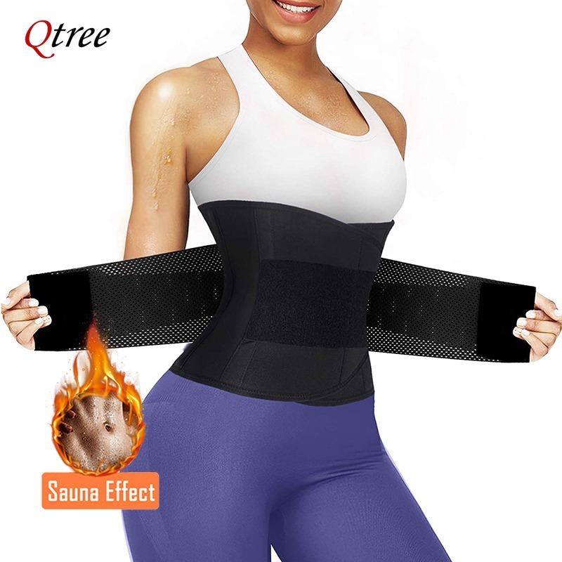 Qtree Hot Neoprene Waist Train - Sweat Waist Trainer Belt Neoprene recension och pris
