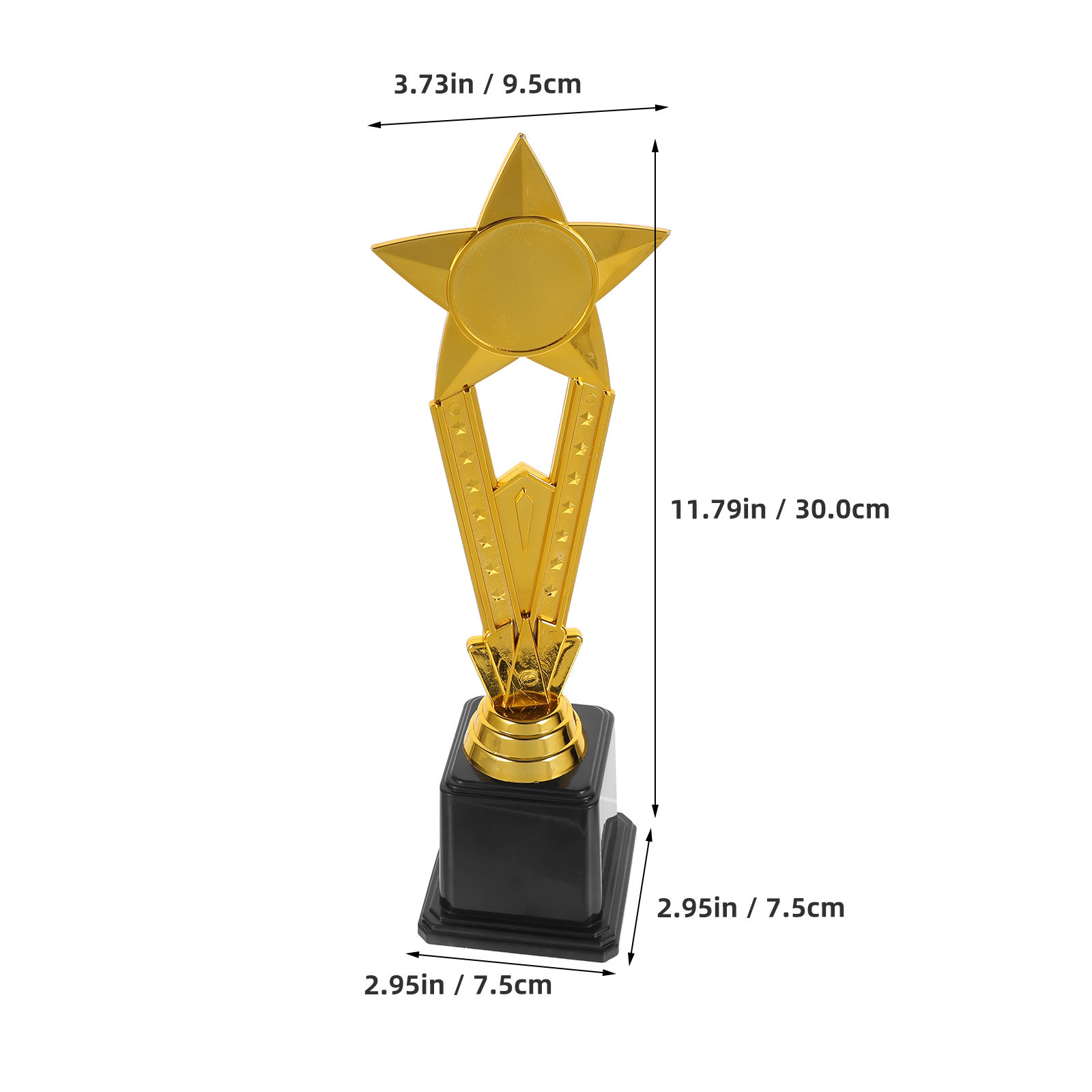 Plastic Gold Star Trophy Small - Team Sports recension och pris