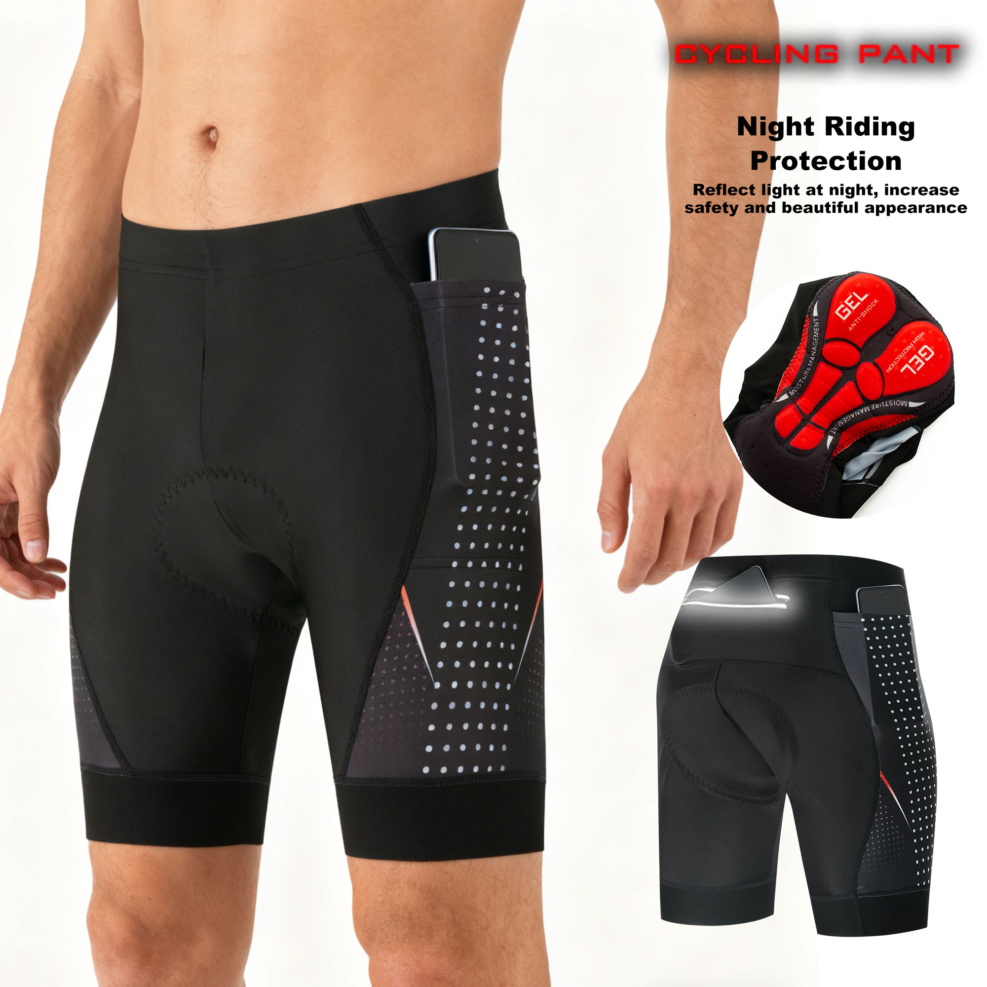 Premium Road Bike Shorts With  - Padded Cycling Shorts 5D Gel recension och pris