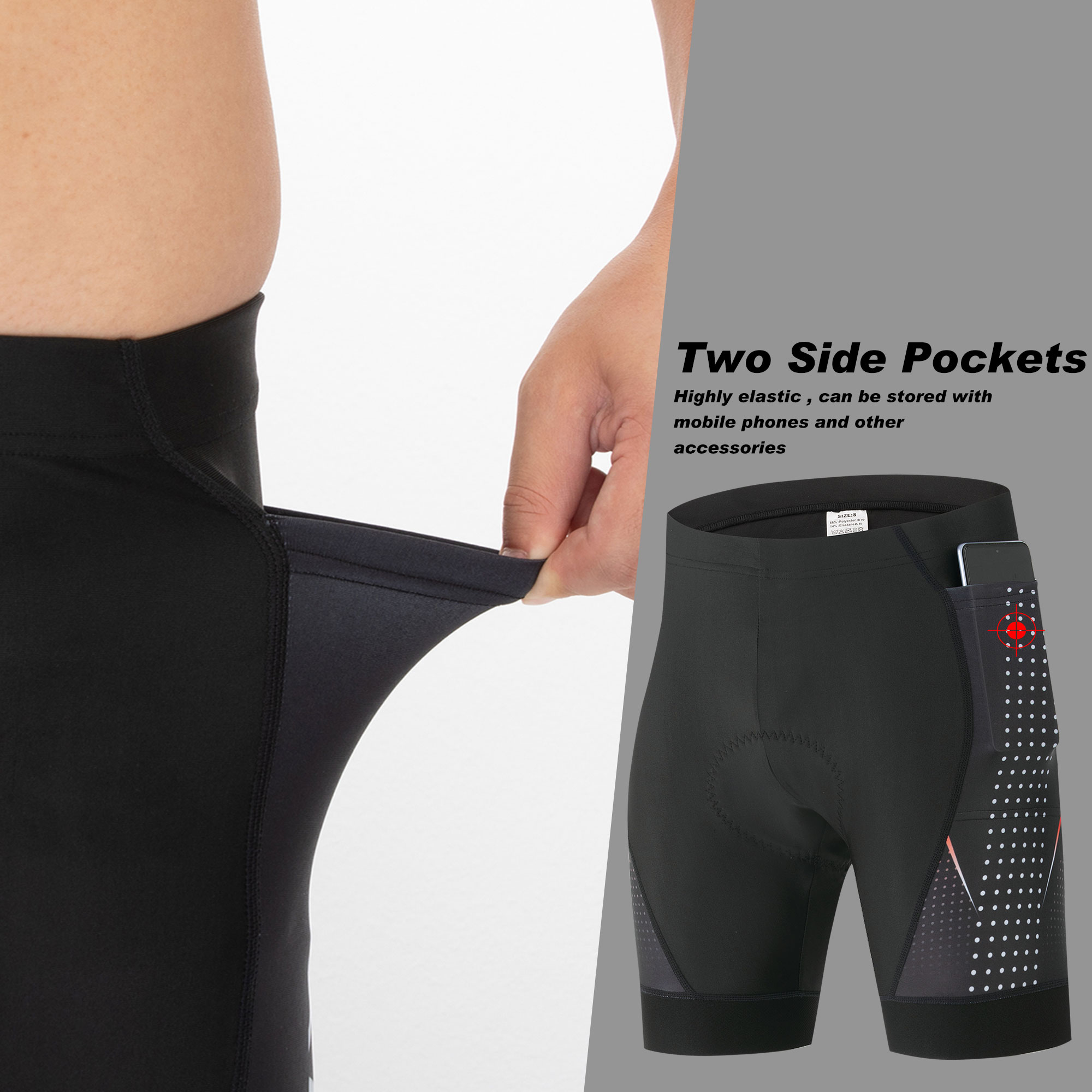 Premium Road Bike Shorts With  - Padded Cycling Shorts 5D Gel recension och pris