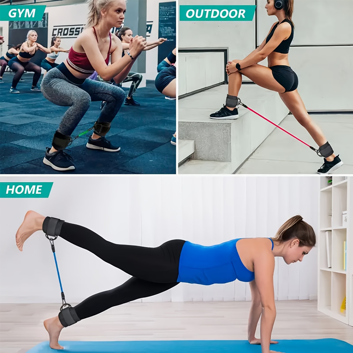 5‑Piece Ankle Resistance Band  - Resistance Bands Set With Handles recension och pris