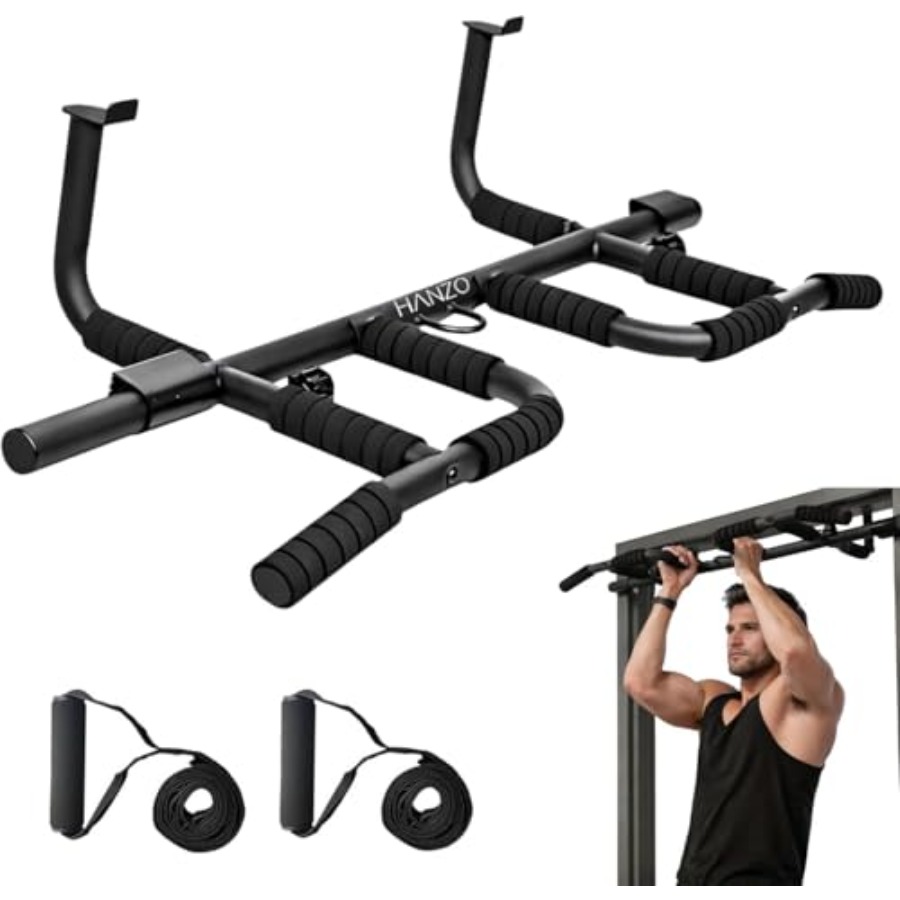 Doorway Pull Up Bar Set with S - Door Pull Up Bar No Screw recension och pris