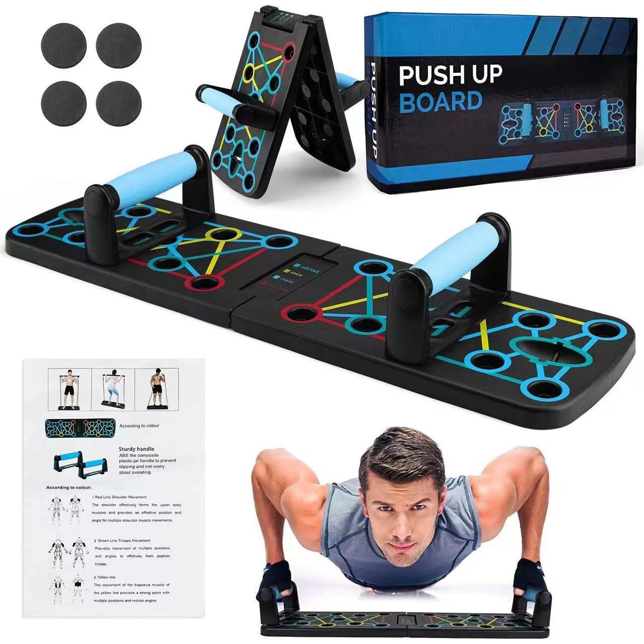 Portable Multifunctional Push- - Push Up Board Foldable Multi Function recension och pris