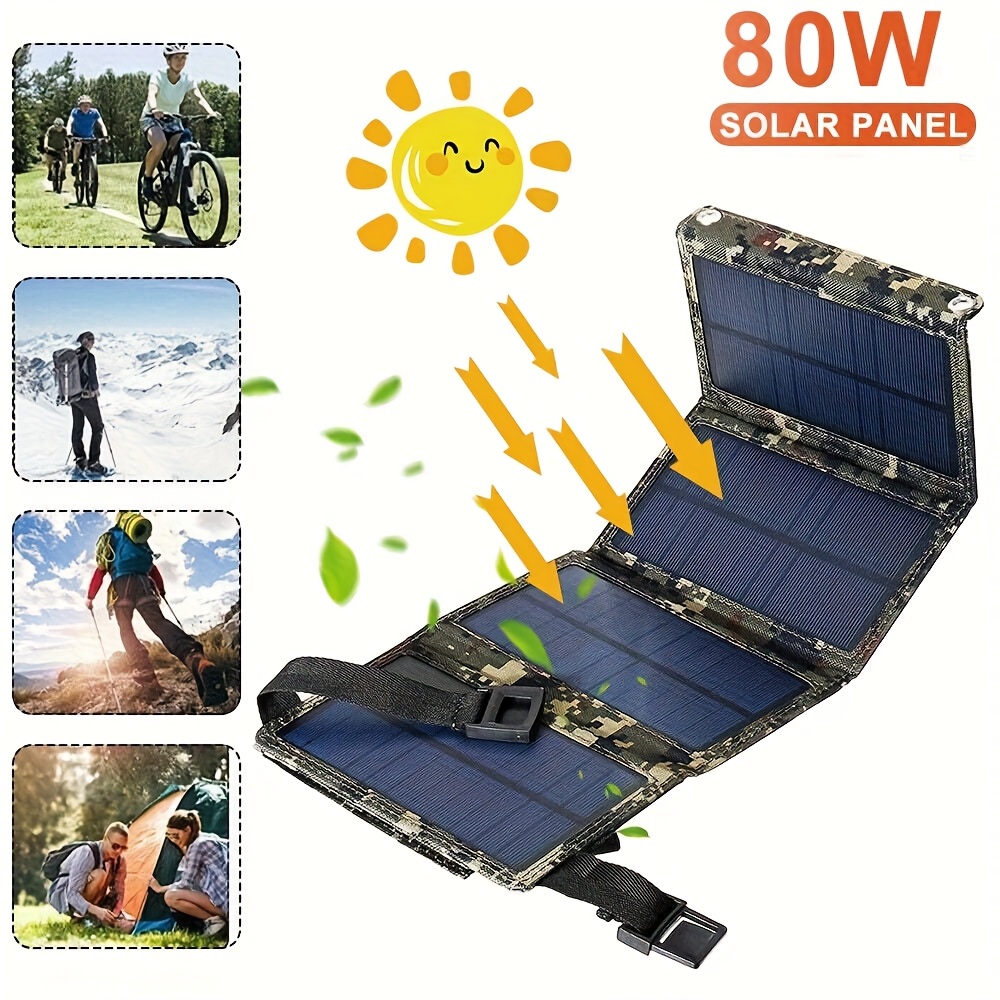 [Solar Panel] 80W Portable Fol - Camping recension och pris