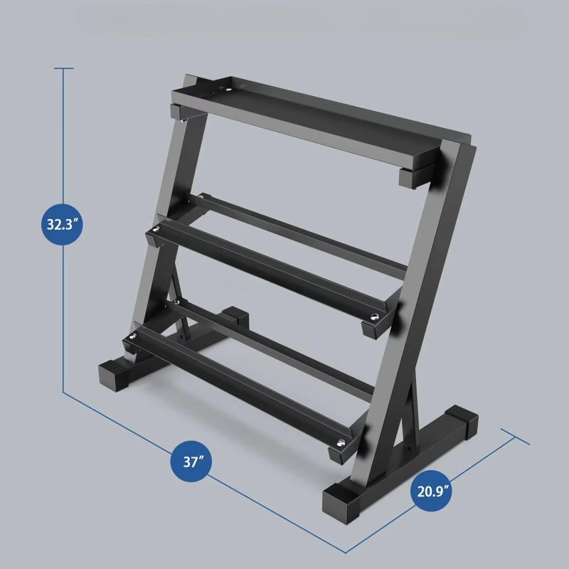 3-Tier Dumbbell Storage Rack 8 - Fitness Equipment recension och pris