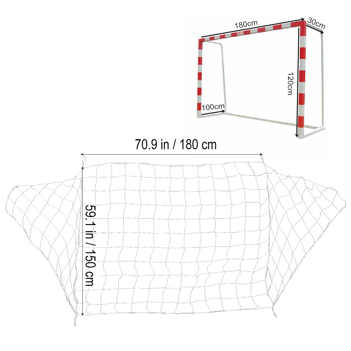 Football Net Durable Polypropy - Team Sports recension och pris