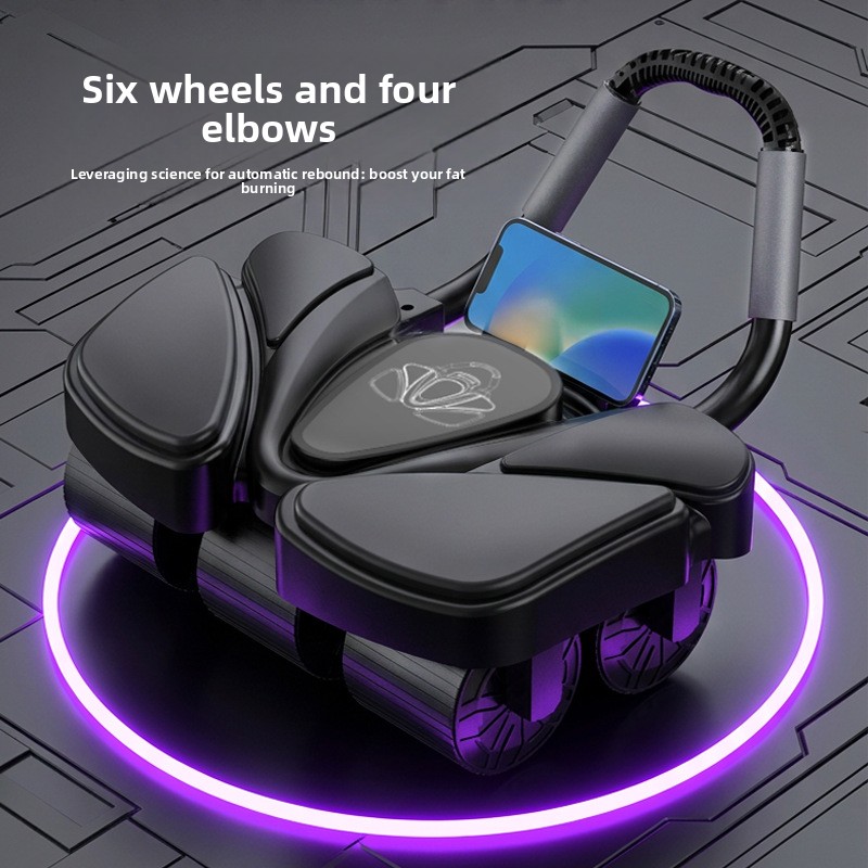 Portable 6 Wheel Digital Intel - Ab Roller Wheel With Elbow Support recension och pris