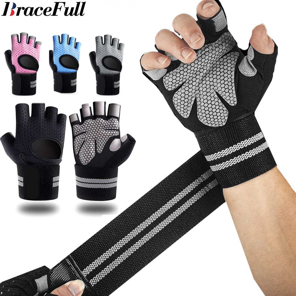 1Pair Half Finger Gym Fitness  - Wrist Wraps Weightlifting Support recension och pris