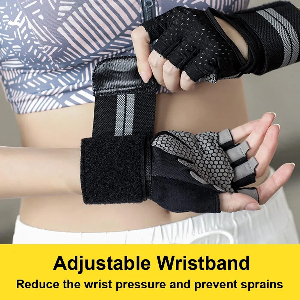 1Pair Half Finger Gym Fitness  - Wrist Wraps Weightlifting Support recension och pris