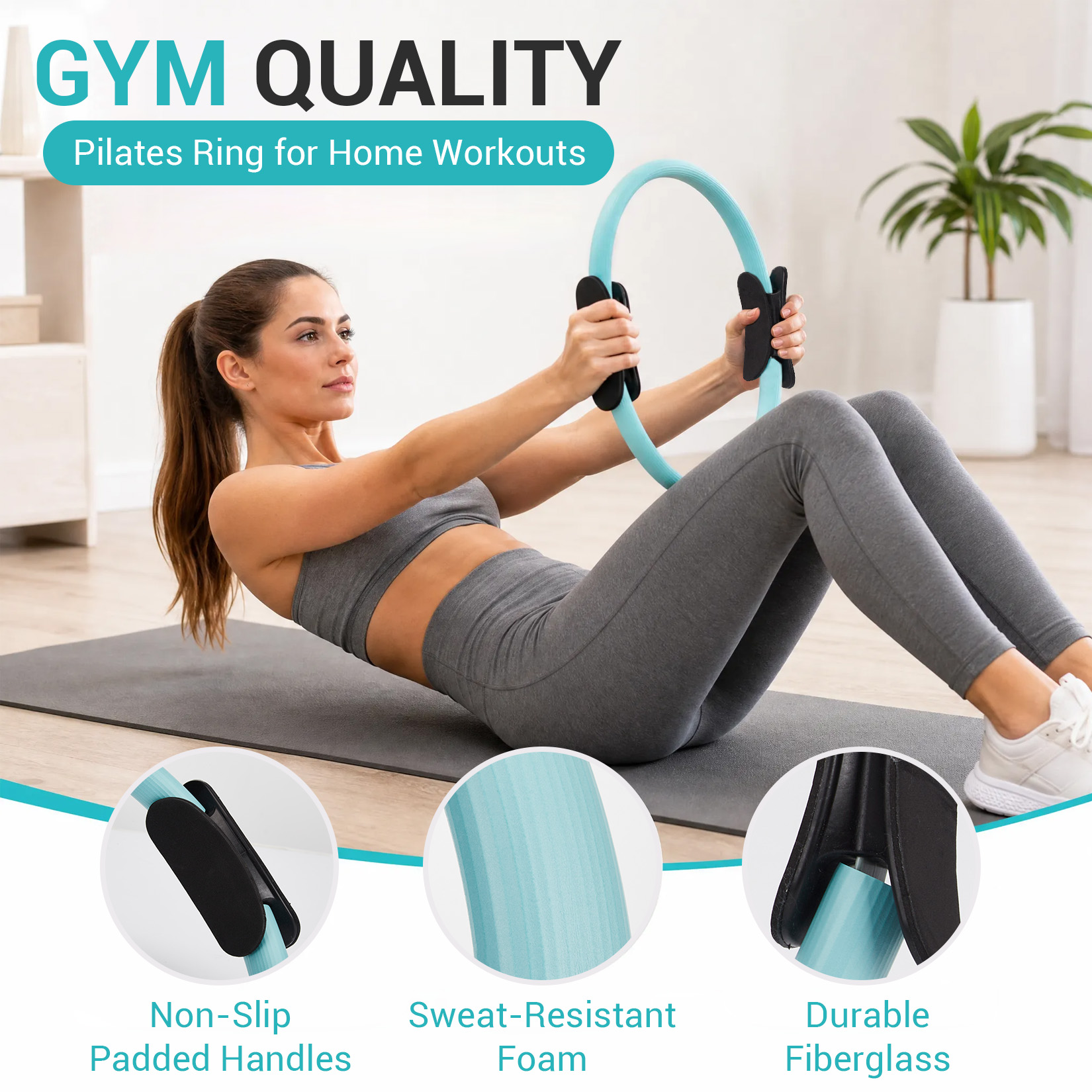 Pilates Training Set, 6-in-1 P - Pilates Bar Kit With Resistance Bands recension och pris