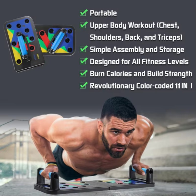 9-in-1 Foldable Push-Up Rack B - Push Up Board Foldable Multi Function recension och pris