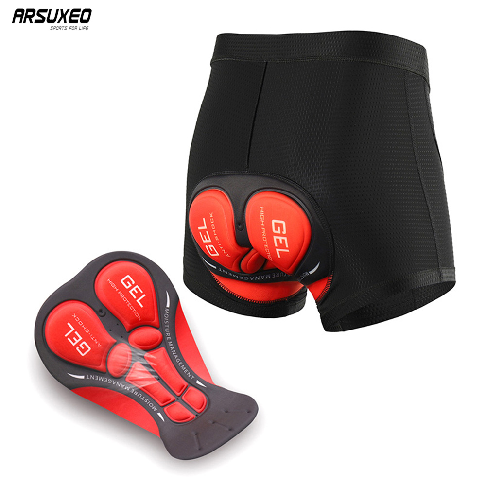 ARSUXEO Men's Cycling Shorts B - Padded Cycling Shorts 5D Gel recension och pris