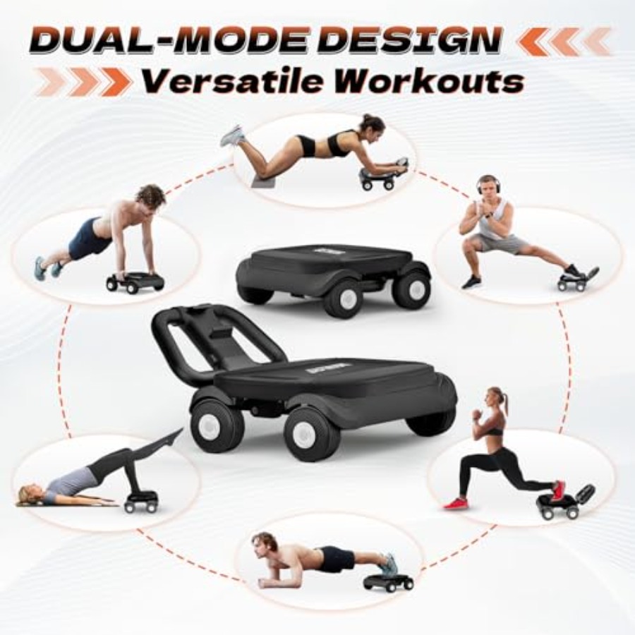 Ab Roller Wheel for home gym c - Ab Roller Wheel With Elbow Support recension och pris